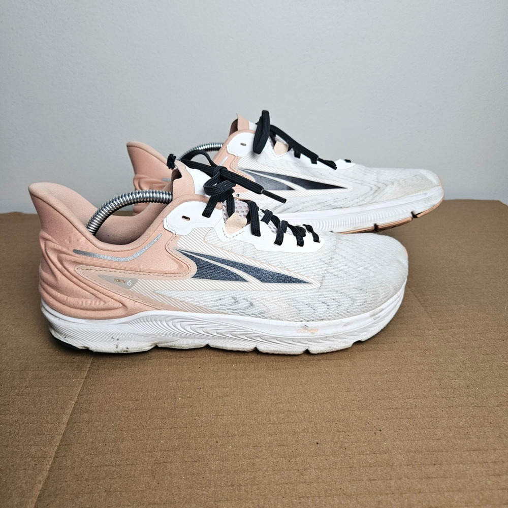 Altra Womens Torin 6 Running Shoes Size 11 White Peach Black ALOA7R78110 Road - Picture 3 of 12